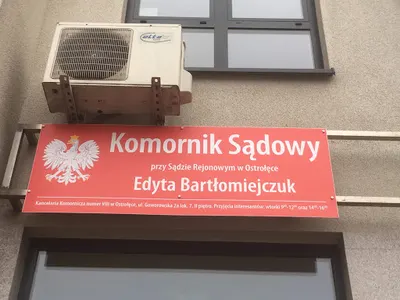 Komornik Sądowy przy Sądzie Rejonowym w Ostrołęce Edyta Bartłomiejczuk